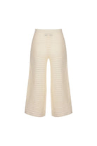 Cotton Crochet Wide Leg Pants Cream - Amira Collective
