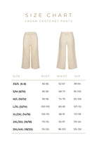 Cotton Crochet Wide Leg Pants Cream - Amira Collective