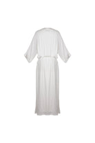 Freya White Elasticised Waist Dress - Amira Collective