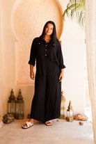 Fujette Black Blouse - Amira Collective