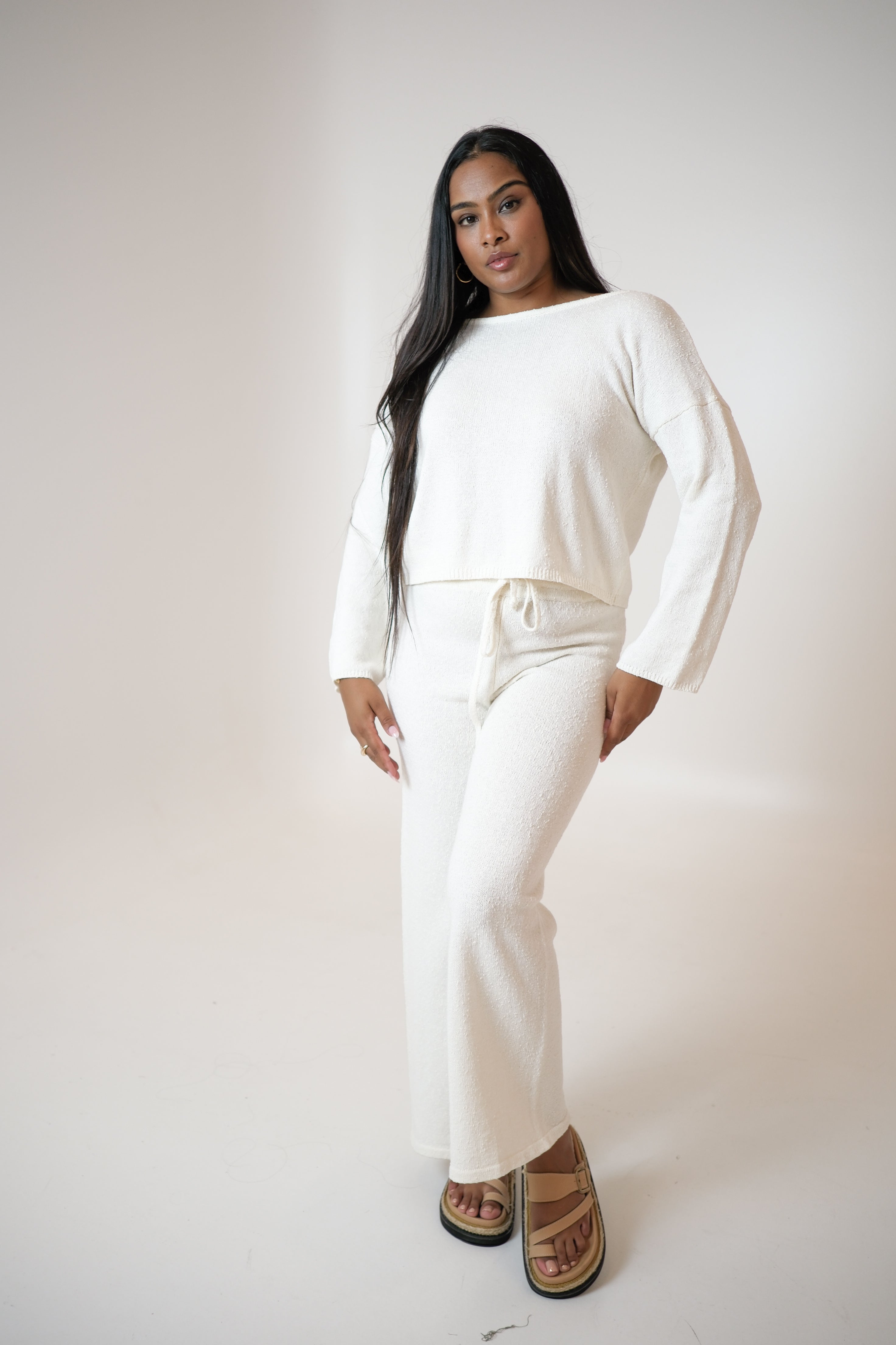 トップス flare sleeve ami tops Ami Flared Long Sleeve Top Khaki – Amira Collective