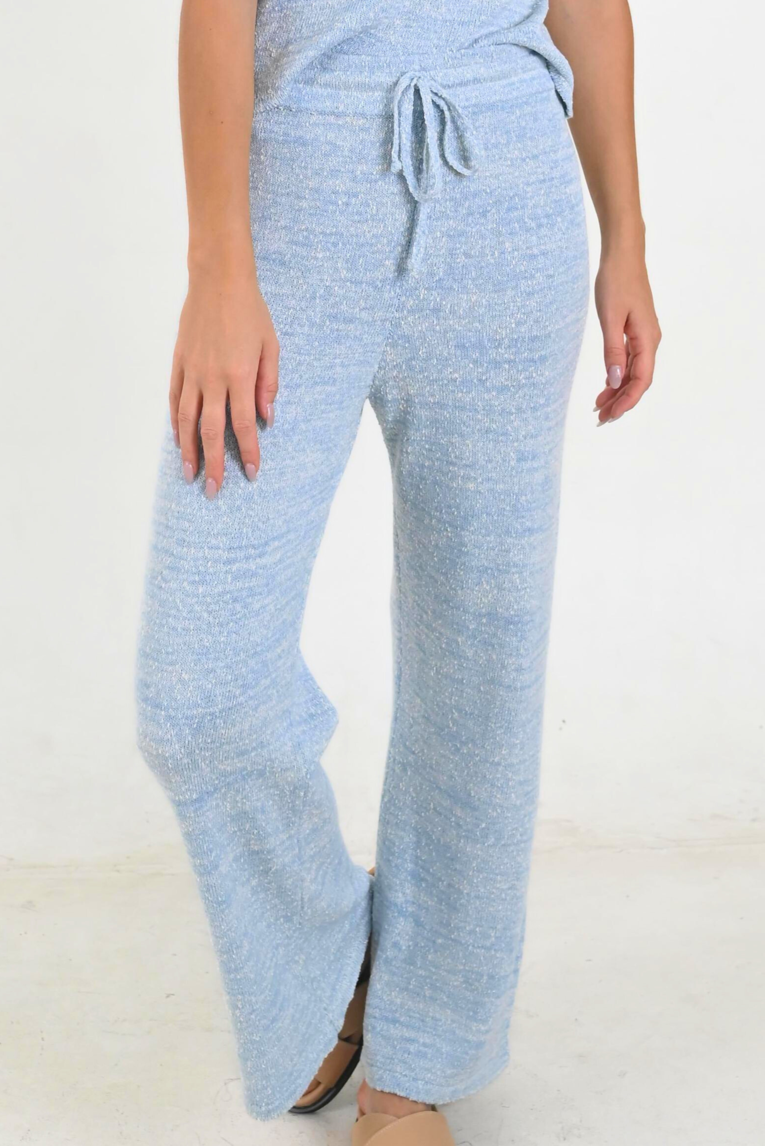 Bella Ocean Knit Pants made from soft acrylic blend