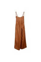 Amelia Copper Pleated Dress - Amira Collective