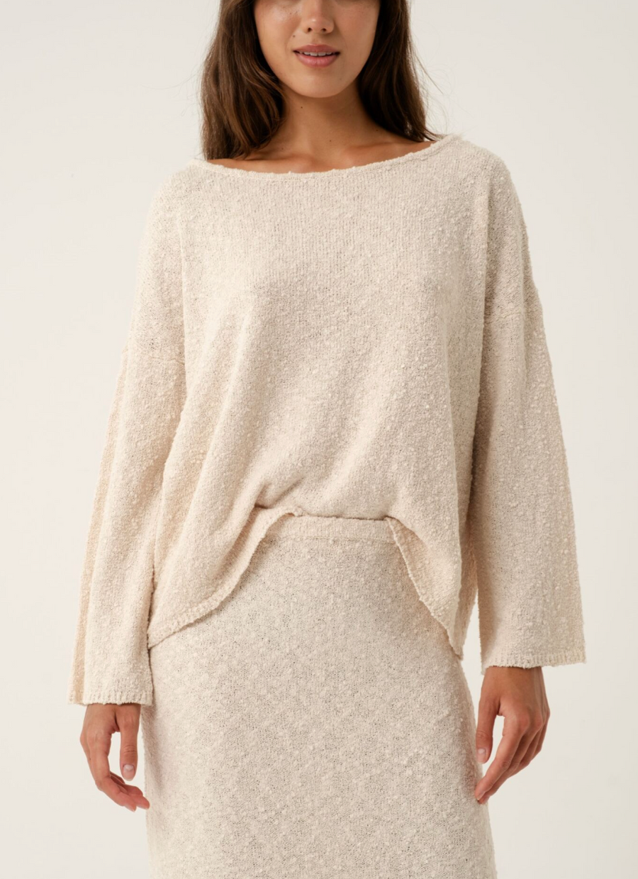 Alana Honey Butter High Low Jumper