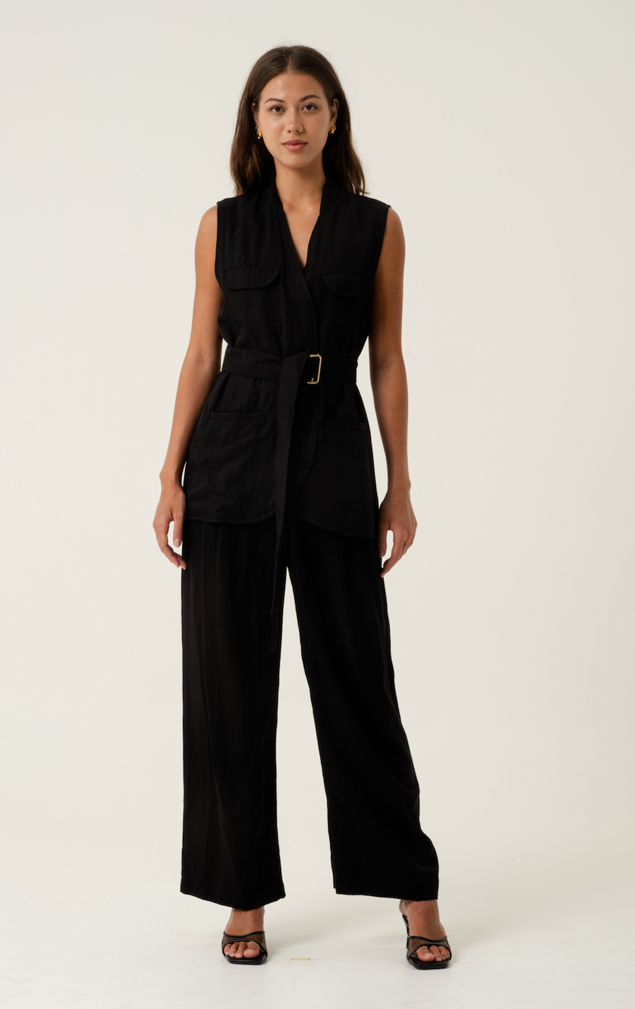 Julia Black Wide Leg Pants