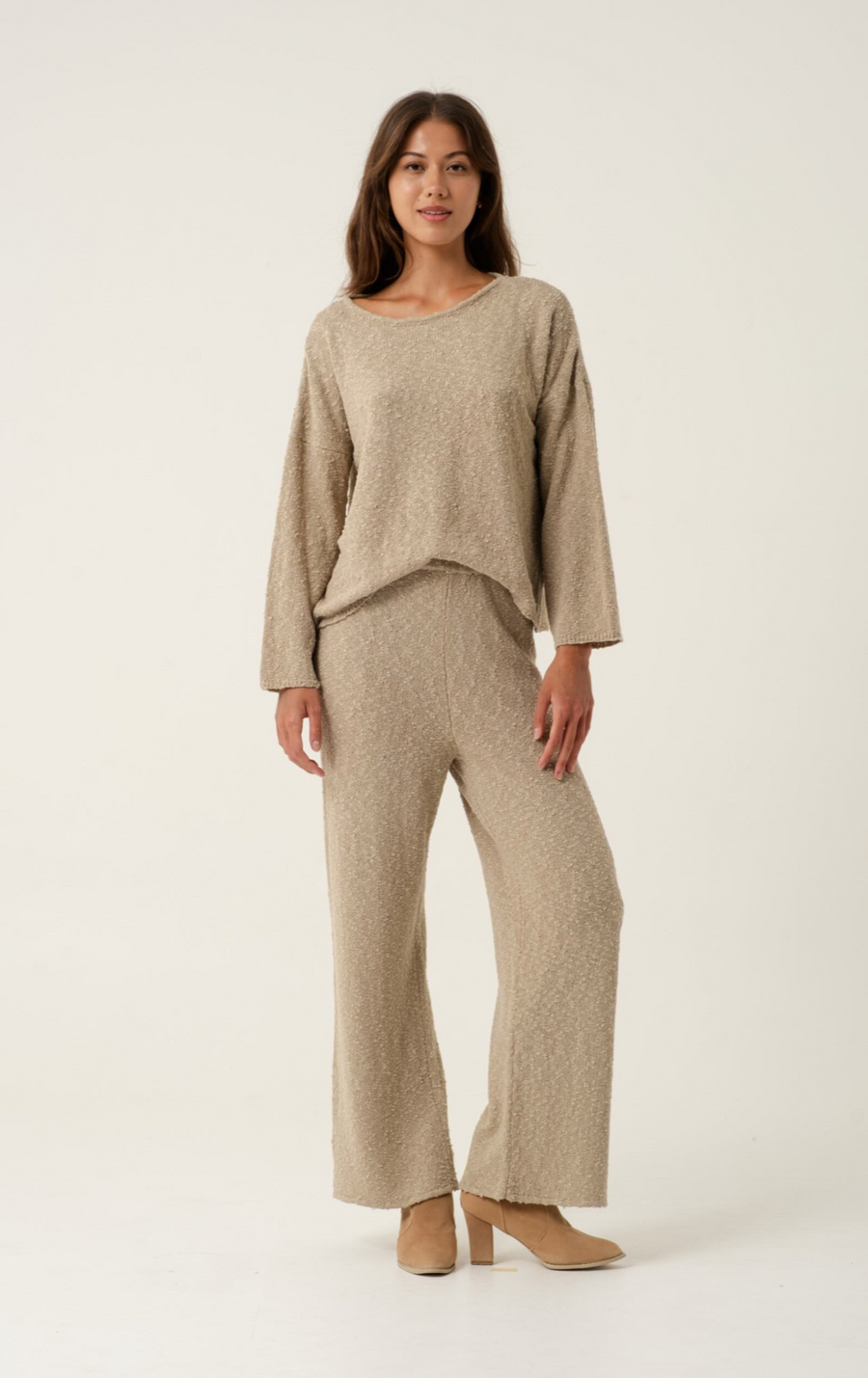 Liora Mocha Knit Pants