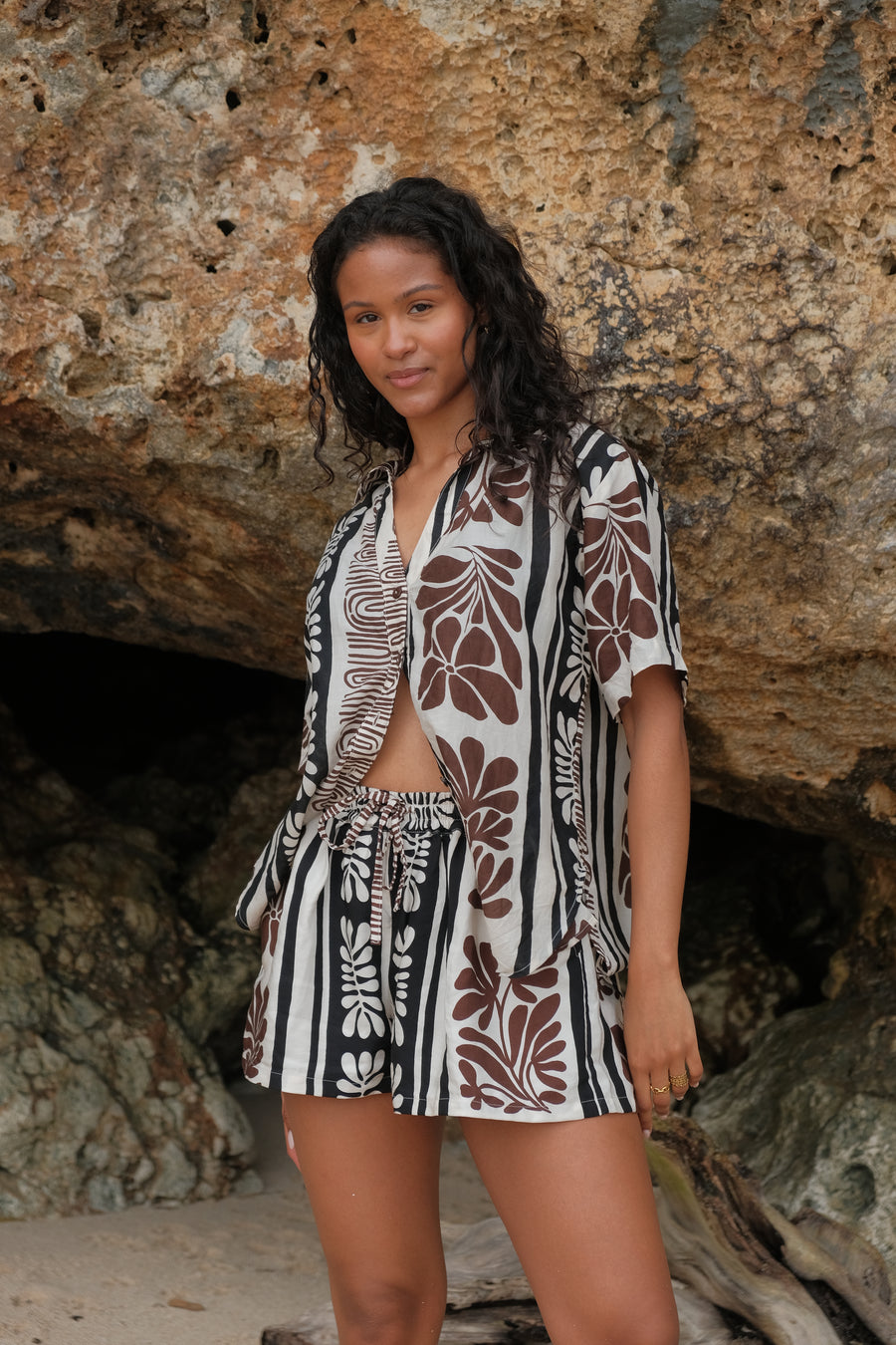 Sidney Retro Print Shirt