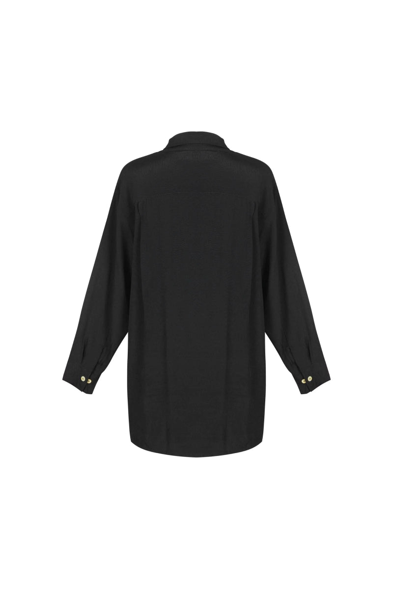 Fujette Black Blouse - Amira Collective
