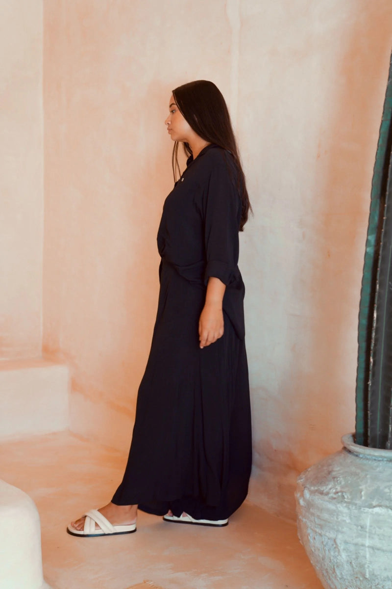 Fujette Black Blouse - Amira Collective