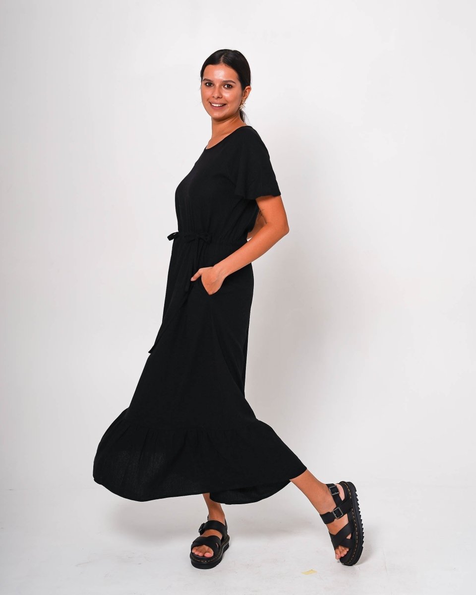 Riley Black Maxi Dress - Amira Collective