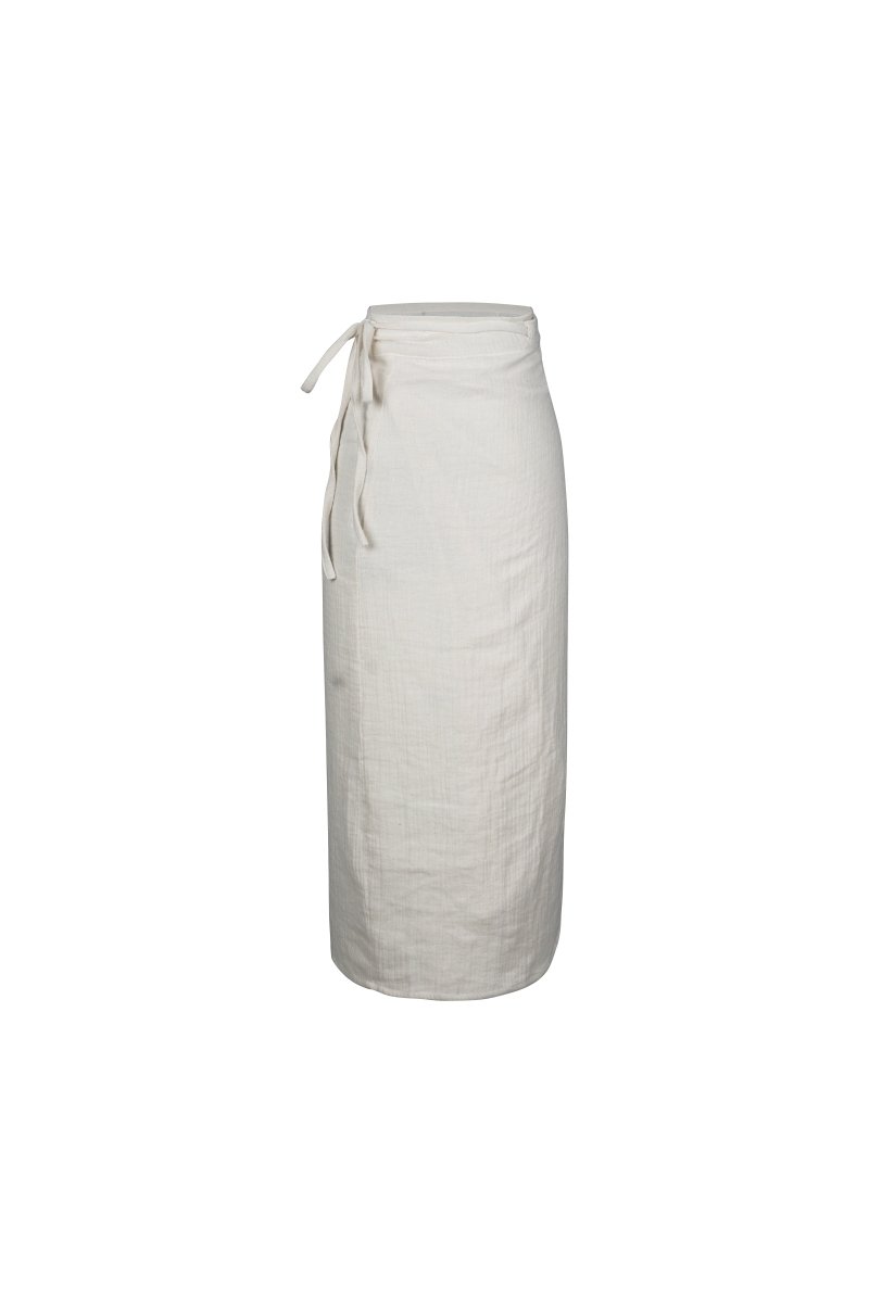 Rowan Natural Wrap Skirt - Amira Collective