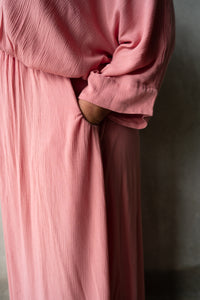 Freya Pink Elasticated Waist Dress